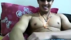 Hung Uncut Indian Guy Wanking on Cam