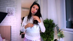 Brunette Solo Webcam Masturbation