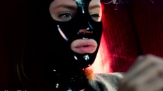 Beautiful fetish anus actions with latex and bdsm