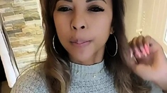 Webcam Teen masturbates and pretends you came in her mouth