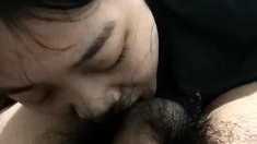 Amateur Asian Lady blowjobs and jerking
