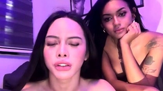 Big tit MILF does close up while dildoing her pussy