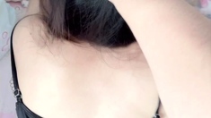 Cute amateur brunette gives pov blowjob and fuck