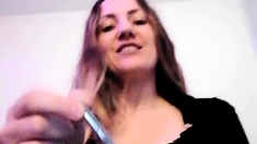 Hottest brunette solo webcam masturbation 2