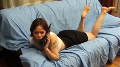 Kinky Teen Anal Dildo Blowjob
