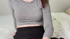 Amateur brunette ariana marie solo toying