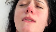 French amateur brunette hardcore fucking