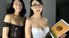 Fetish brunette lesbian love licking pussy hard in hd