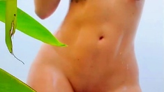 Amateur striptease and Solo masturbation
