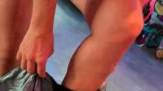 Small titted brunette amateur anal nailed at home