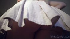 Felony teases you with a sexy ass upskirt