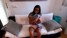 Awesome Teen With Big Boobs Dildo Masturbation