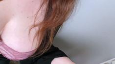 Big boobs milf masturbates with her dildo