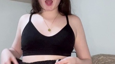 Small titted brunette amateur anal nailed at home