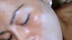 Blond blowjob amateur asian fucked while sucking dick
