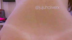 Mature brunette amateur giving a great POV blowjob