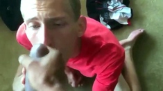 Sucking Huge Black Cock