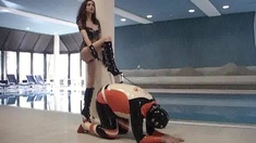 Femdom fetish spanking smothering humiliation