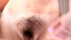 Cute amateur brunette naughty in solo jerking show on camera