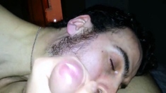 Chupando as bolas e o pau do hetero amigo - amador, blowjob,