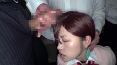 Darksome Big Beautiful Woman Group Sex Bukkake