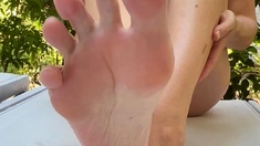 Exotic brunette hardcore foot fetish fuck