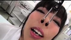 Amateur asian toyer toying at home