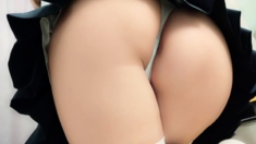 Japanese teen ass finger