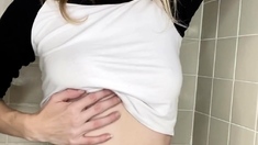 Busty Amateur Blonde Solo