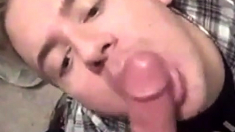 Buddy Blowing Me And I Shoot Cum On His Tongue