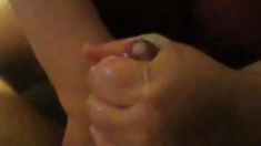 Handjob cumshot