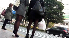 Candid Asian Pantyhose