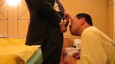 Sucking asian Daddy