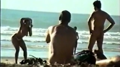 Str8 big dick on beach